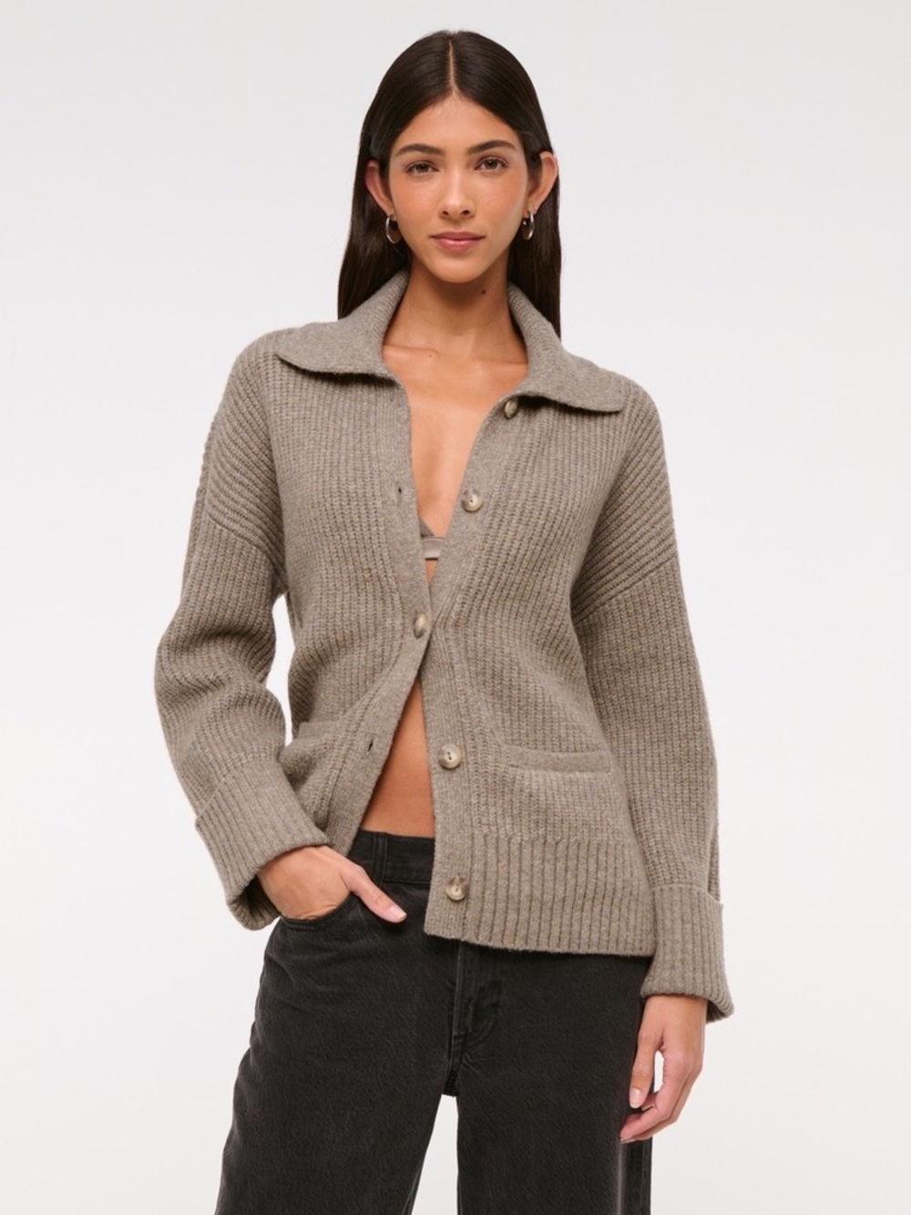 Abercrombie & Fitch Oversized Cardigan Free People Aritzia Gap Everlane Madewell
